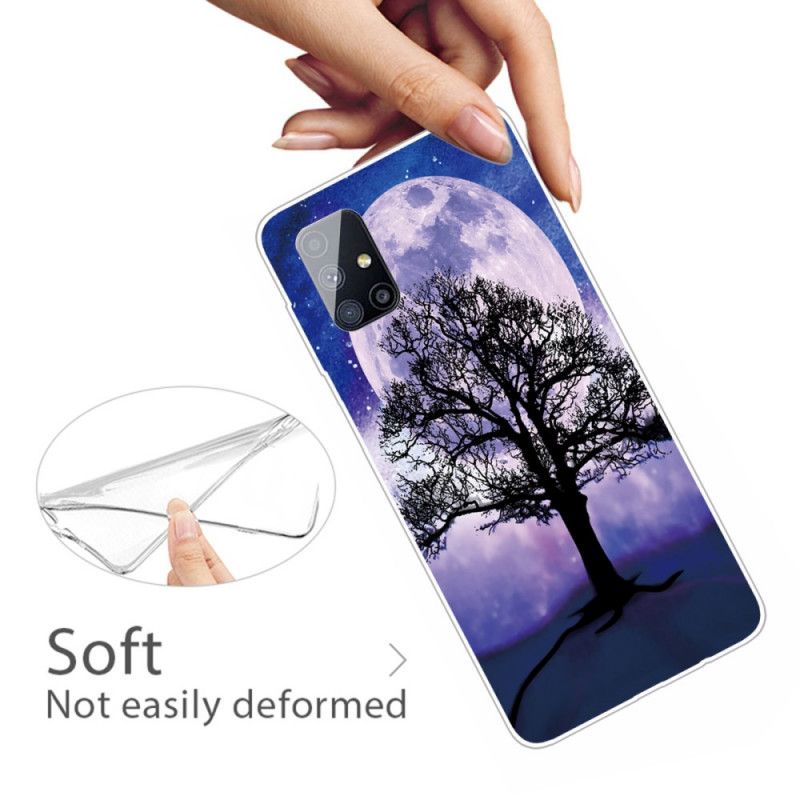 Coque Samsung Galaxy M51 Arbre Et Lune