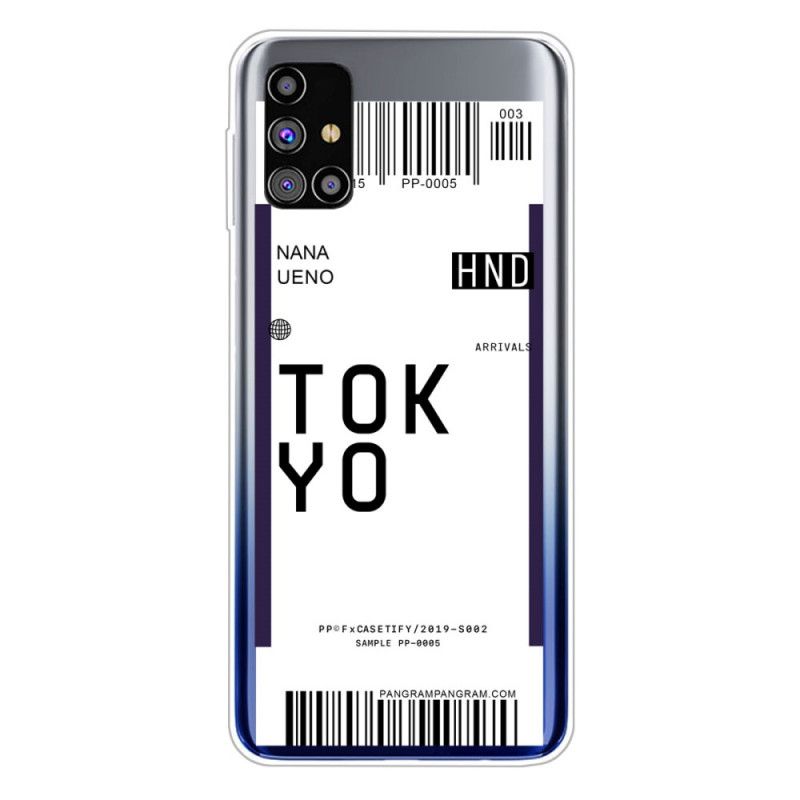 Coque Samsung Galaxy M51 Boarding Pass To Tokyo