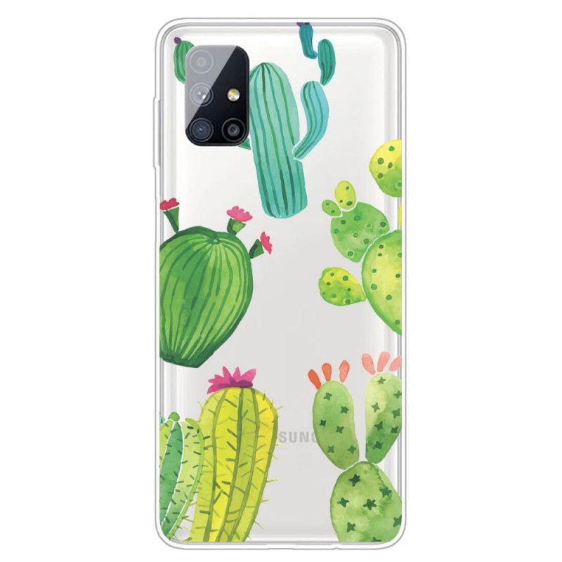 Coque Samsung Galaxy M51 Cactus Aquarelle