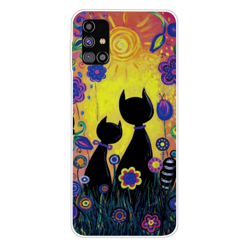 Coque Samsung Galaxy M51 Chat Cartoon