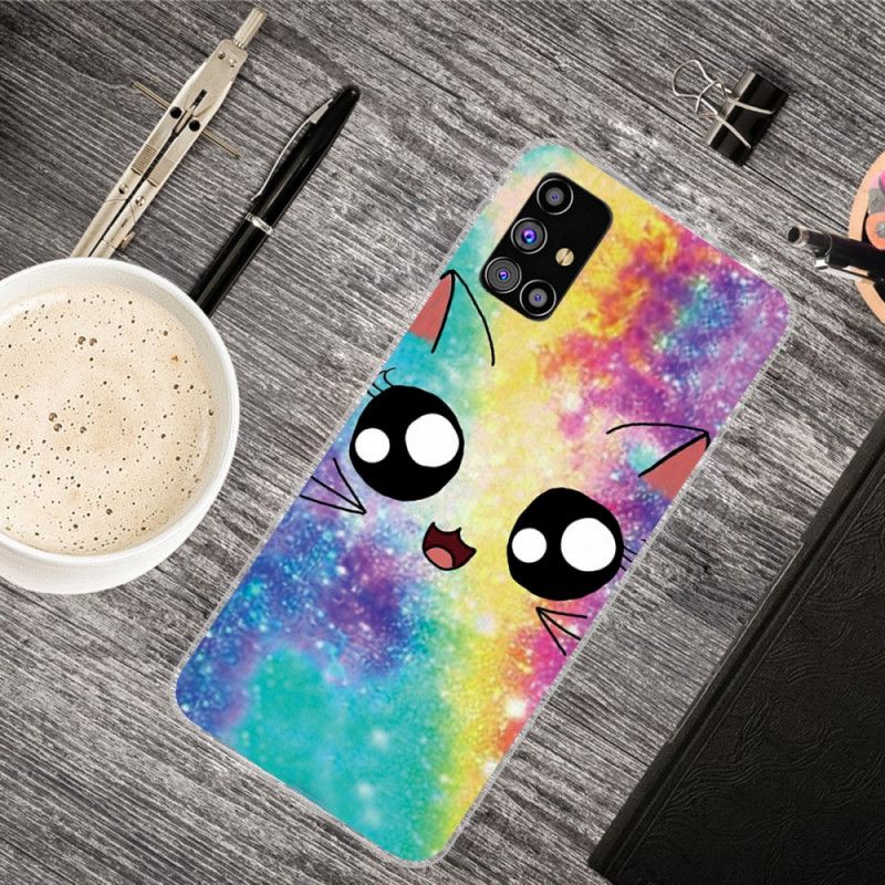 Coque Samsung Galaxy M51 Chat Cartoon