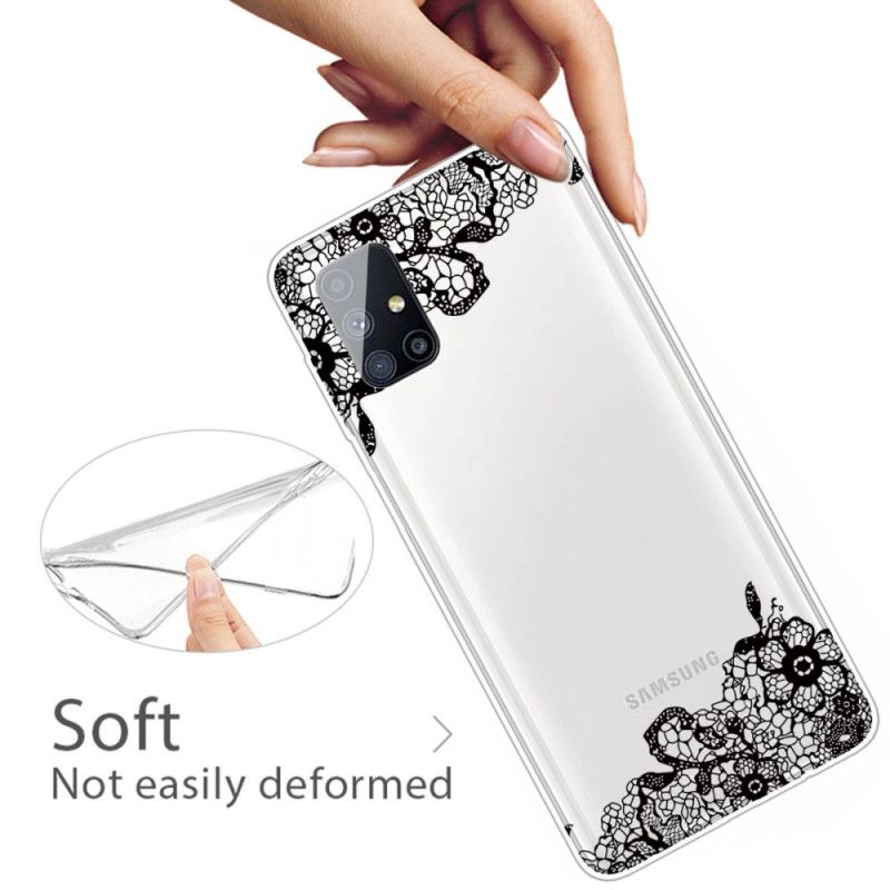 Coque Samsung Galaxy M51 Dentelle Fine