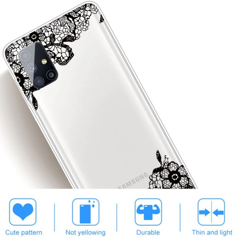 Coque Samsung Galaxy M51 Dentelle Fine