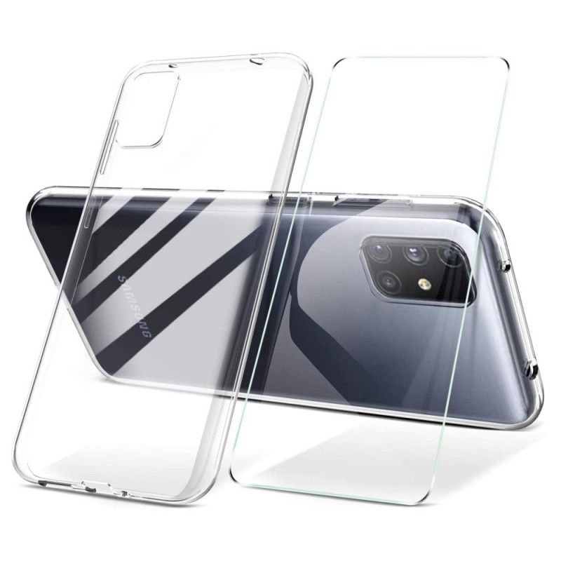 Coque Samsung Galaxy M51 Coque Et Verre Trempée Écran