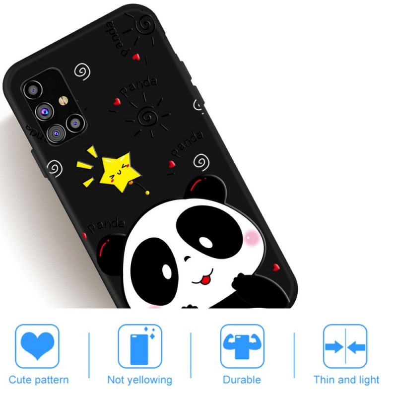Coque Samsung Galaxy M51 Étoile Panda