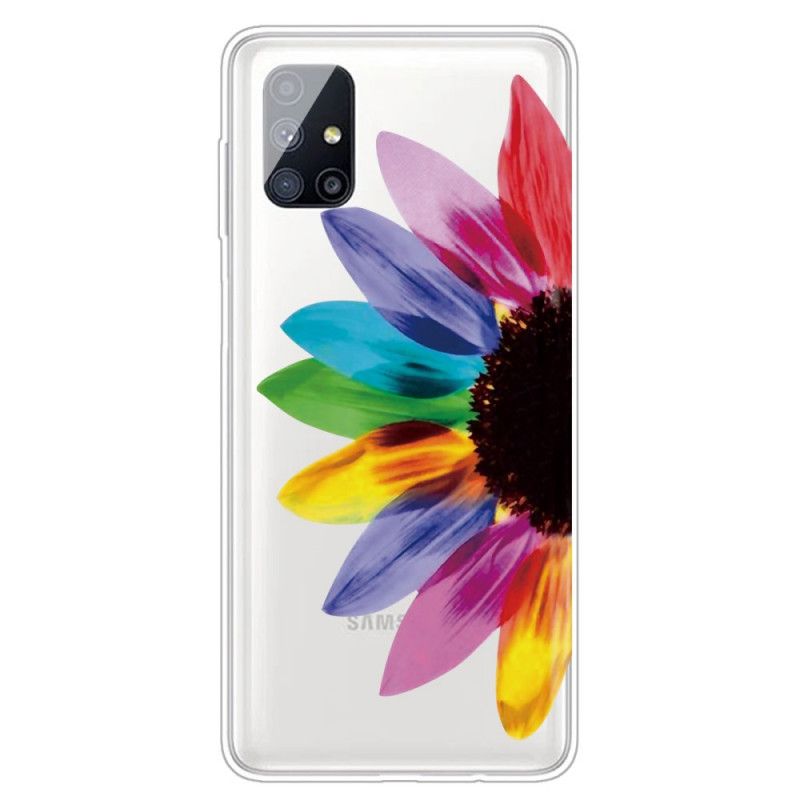 Coque Samsung Galaxy M51 Fleur Colorée