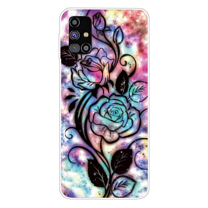 Coque Samsung Galaxy M51 Fleur Graphique