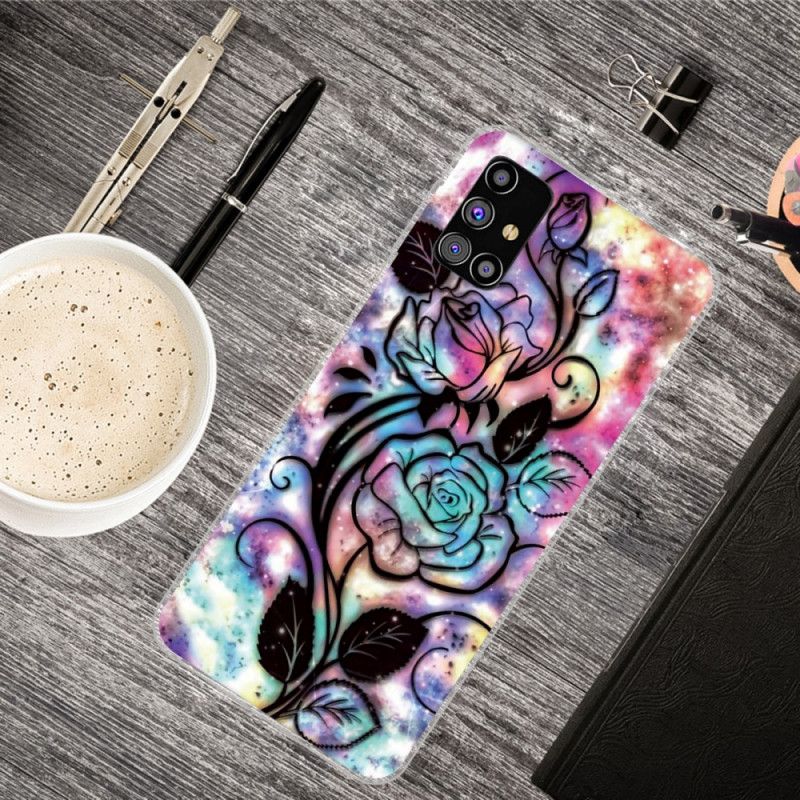 Coque Samsung Galaxy M51 Fleur Graphique