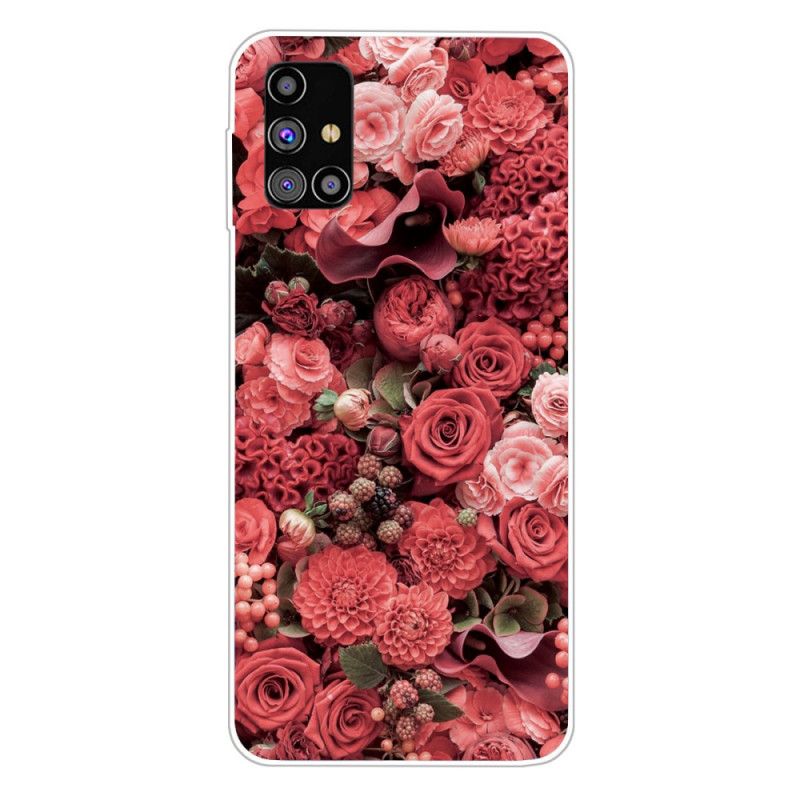 Coque Samsung Galaxy M51 Fleurs Intenses