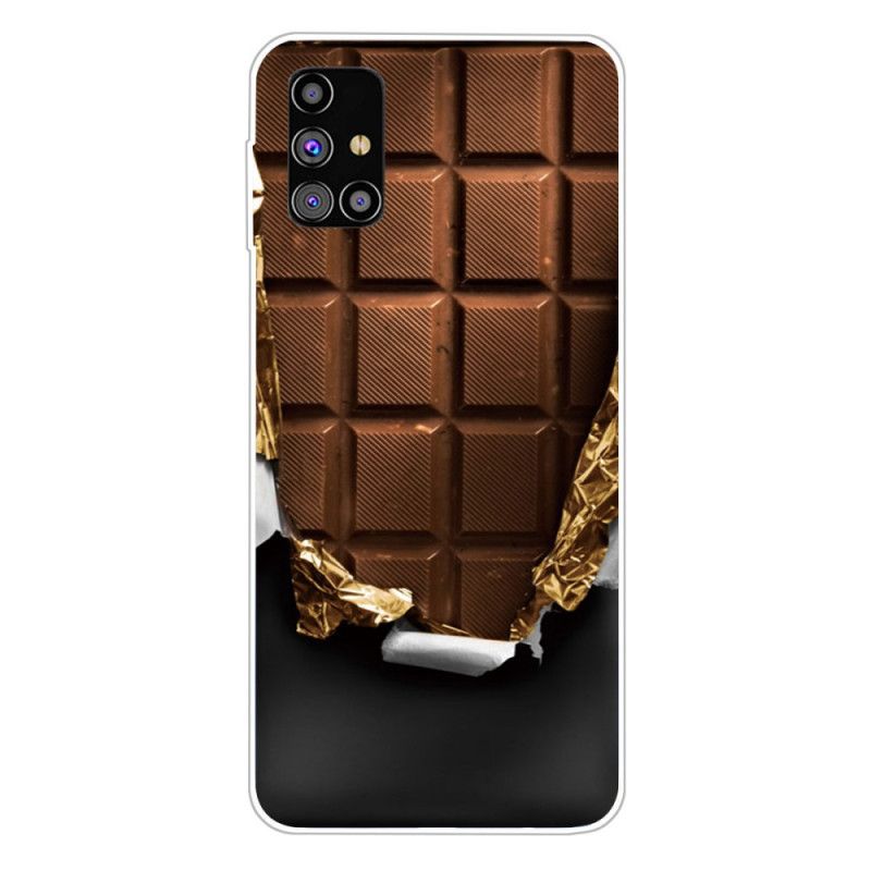 Coque Samsung Galaxy M51 Flexible Chocolat