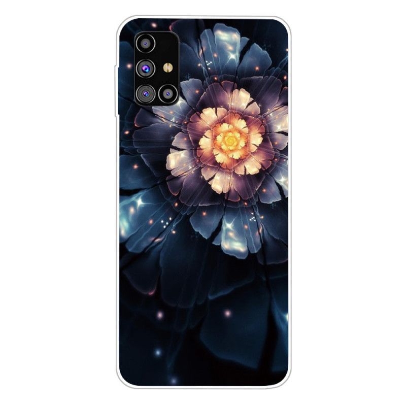 Coque Samsung Galaxy M51 Flexible Fleurs