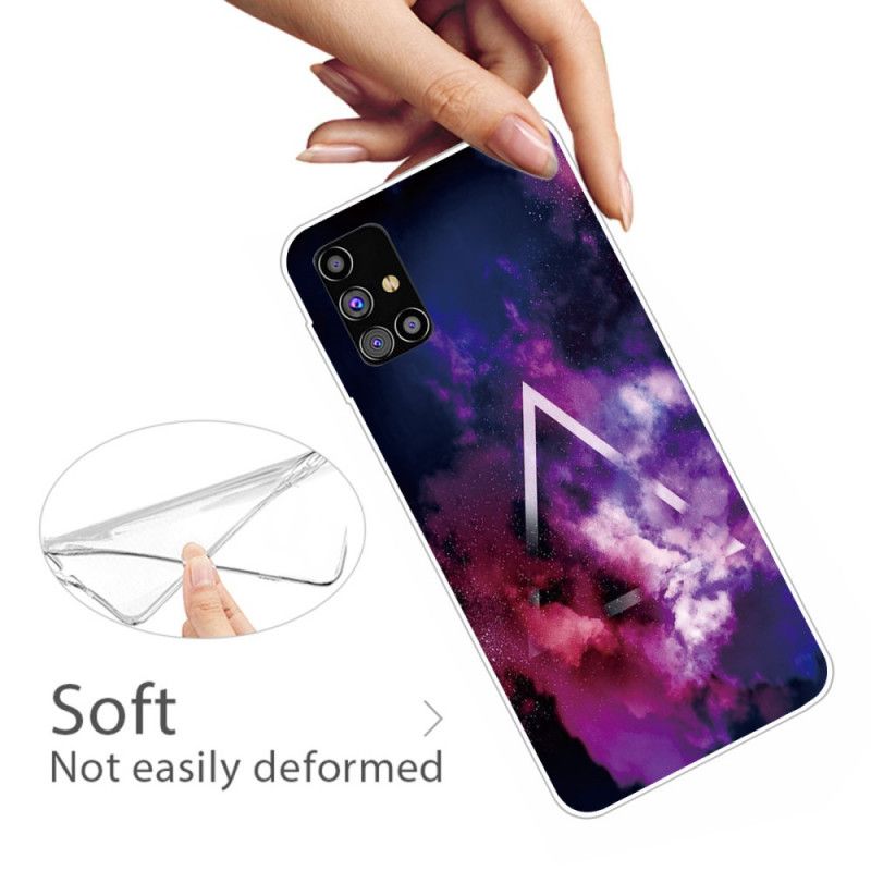 Coque Samsung Galaxy M51 Flexible Géométrie