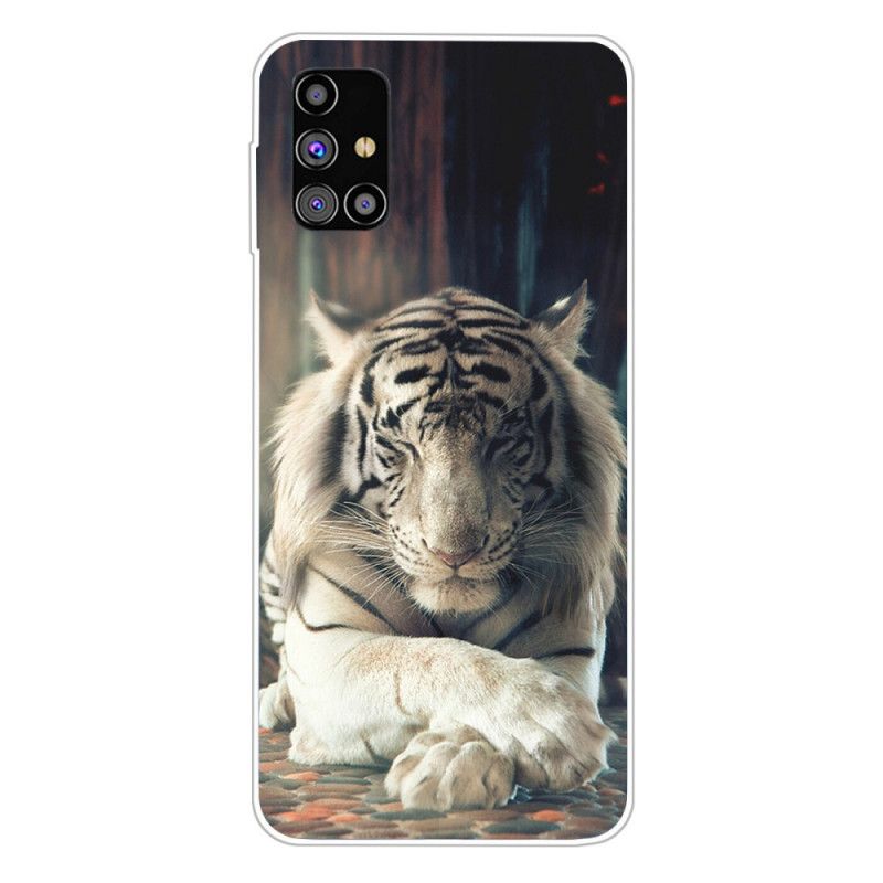 Coque Samsung Galaxy M51 Flexible Tigre