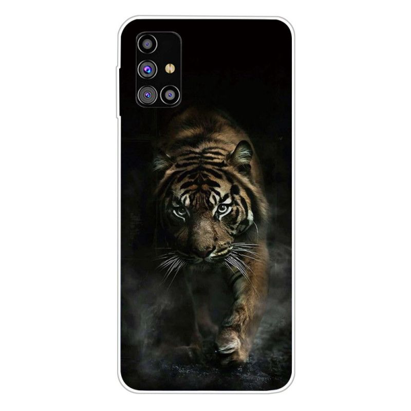 Coque Samsung Galaxy M51 Flexible Tigre