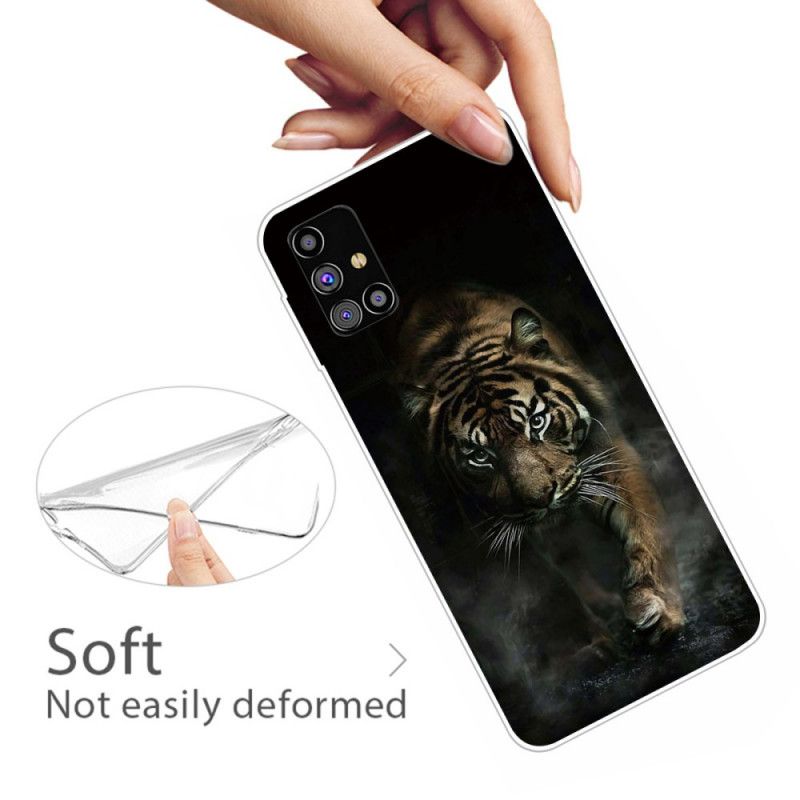 Coque Samsung Galaxy M51 Flexible Tigre