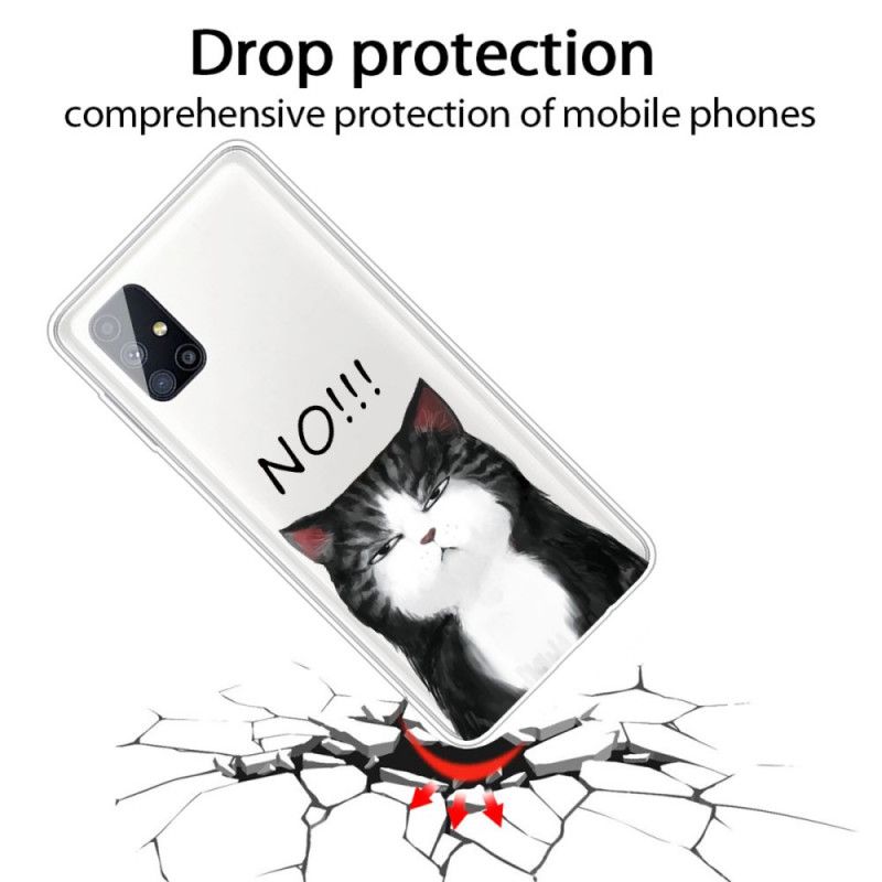 Coque Samsung Galaxy M51 Le Chat Qui Dit Non