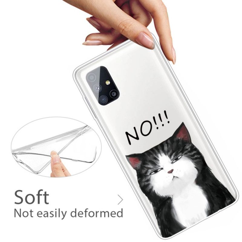 Coque Samsung Galaxy M51 Le Chat Qui Dit Non