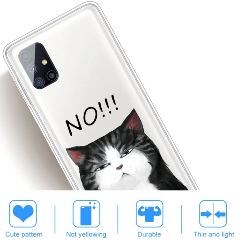 Coque Samsung Galaxy M51 Le Chat Qui Dit Non