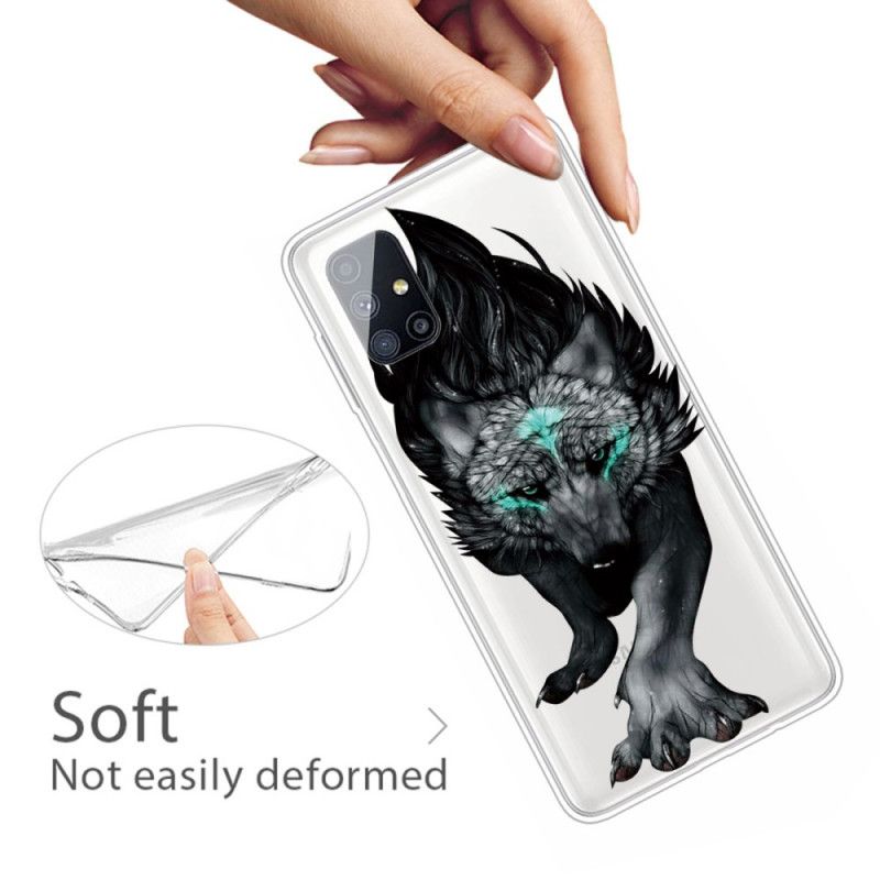 Coque Samsung Galaxy M51 Loup Graphique