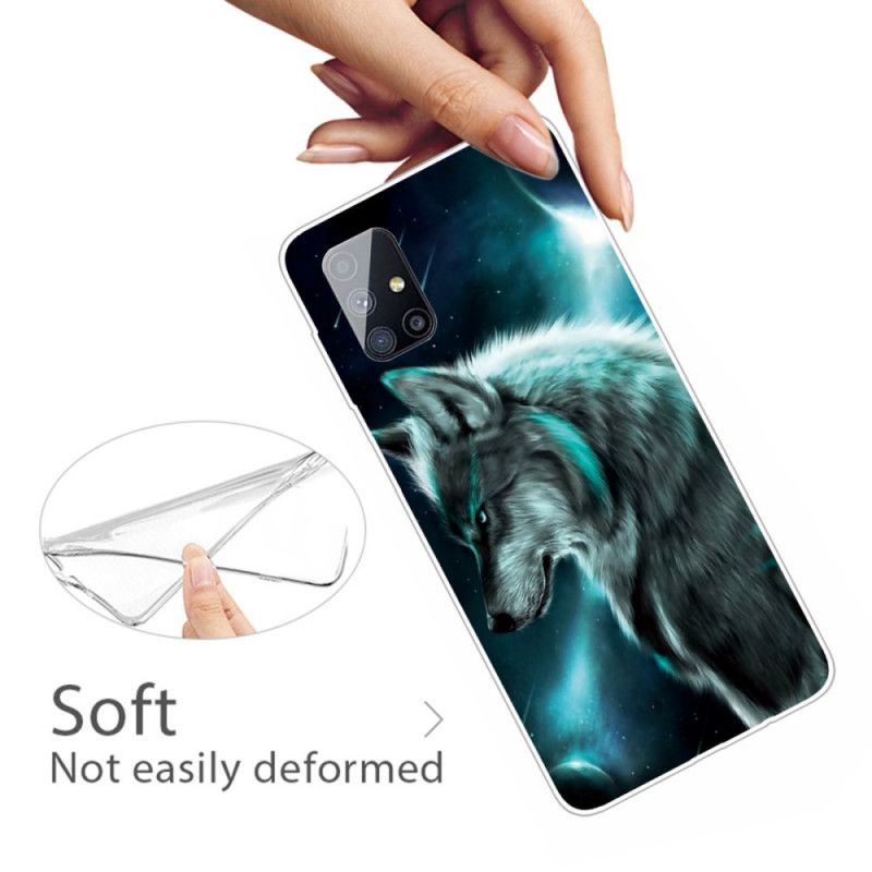 Coque Samsung Galaxy M51 Loup Royal