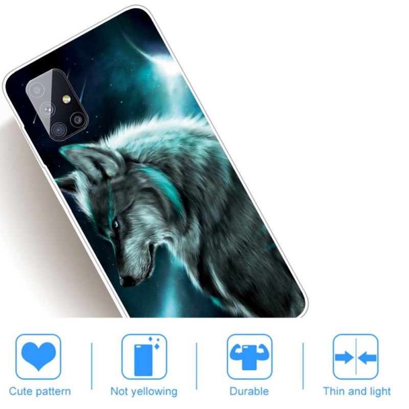 Coque Samsung Galaxy M51 Loup Royal