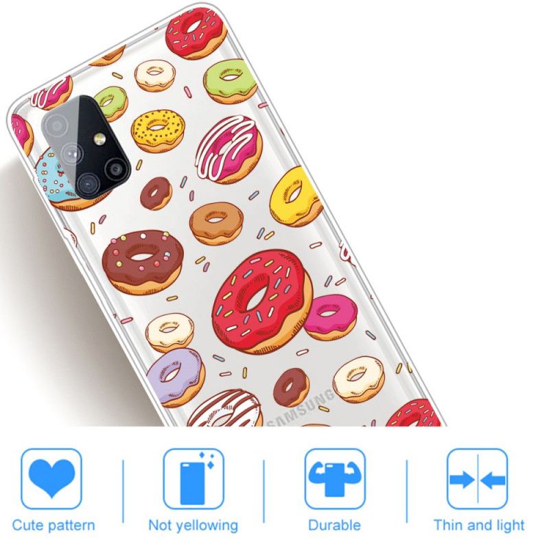 Coque Samsung Galaxy M51 Love Donuts