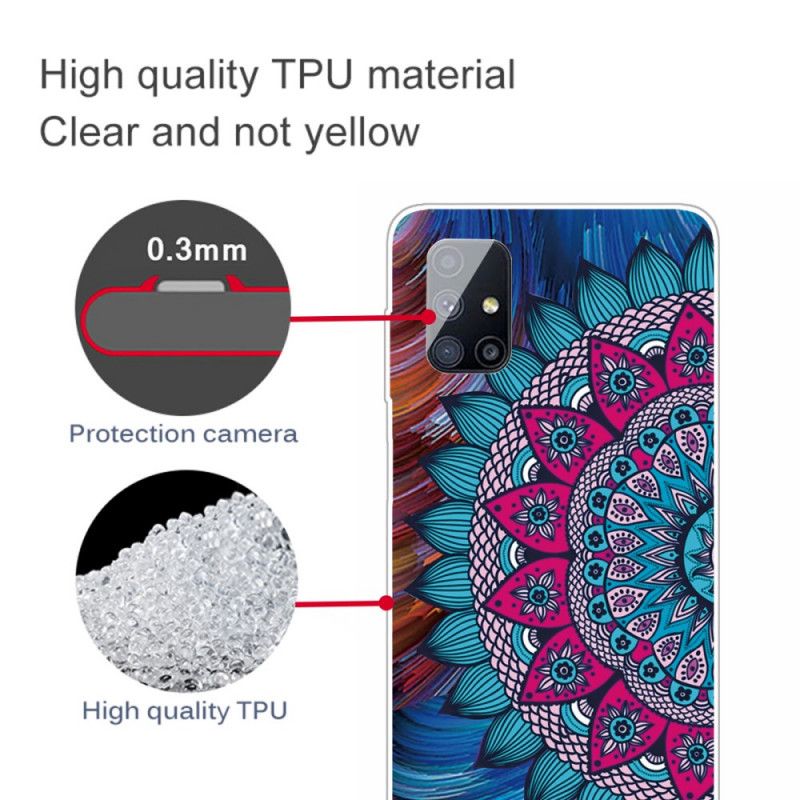 Coque Samsung Galaxy M51 Mandala Coloré