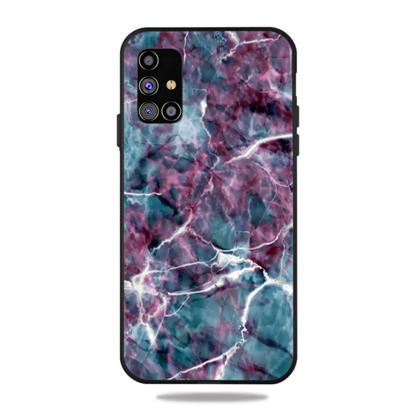 Coque Samsung Galaxy M51 Marbre Violet