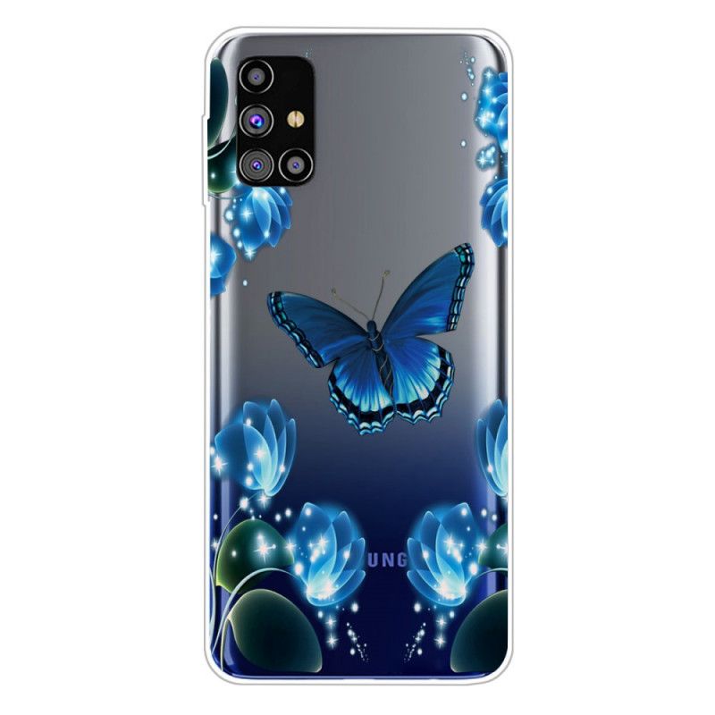 Coque Samsung Galaxy M51 Papillon Luxe