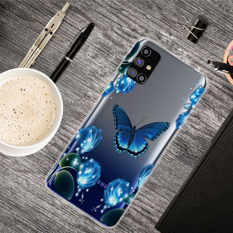 Coque Samsung Galaxy M51 Papillon Luxe