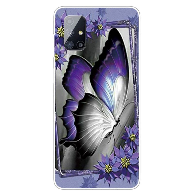 Coque Samsung Galaxy M51 Papillon Royal