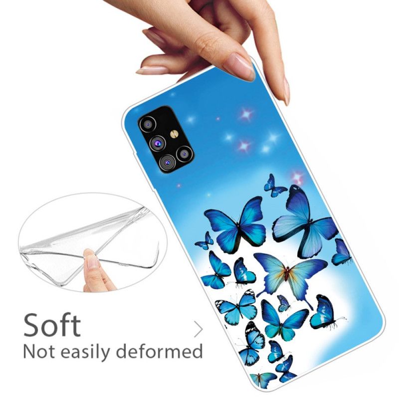 Coque Samsung Galaxy M51 Papillons Papillons