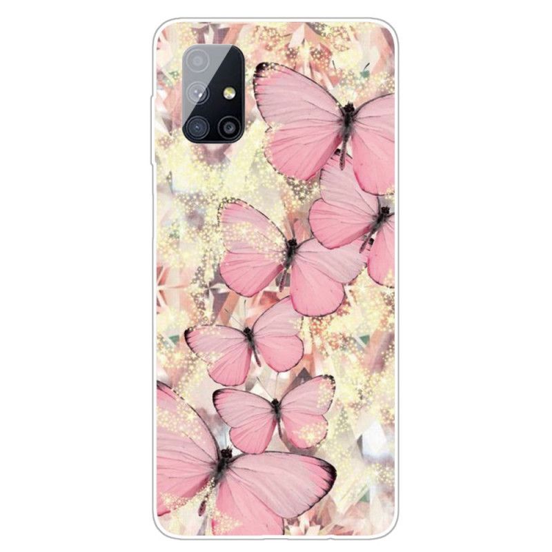 Coque Samsung Galaxy M51 Papillons Papillons