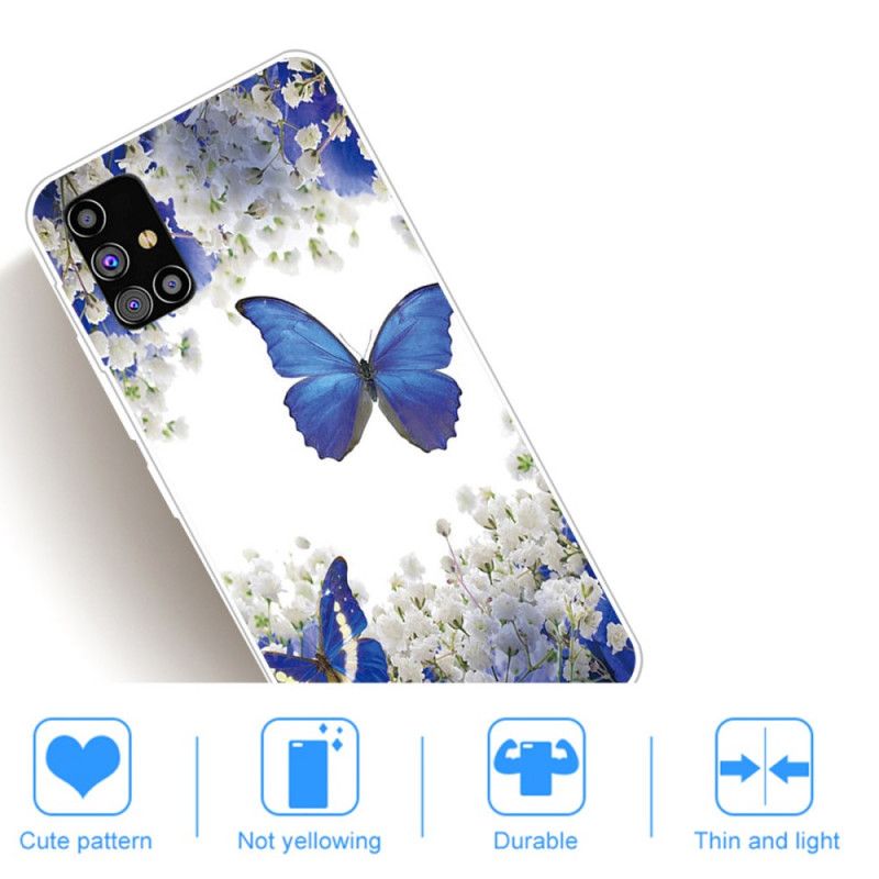 Coque Samsung Galaxy M51 Papillons Design
