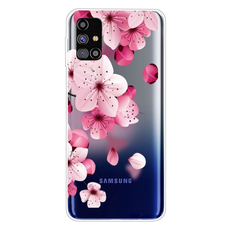 Coque Samsung Galaxy M51 Petites Fleurs Roses