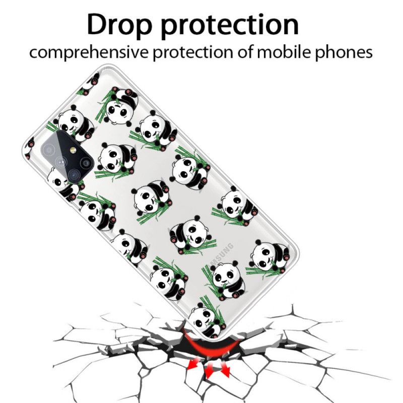 Coque Samsung Galaxy M51 Petits Pandas