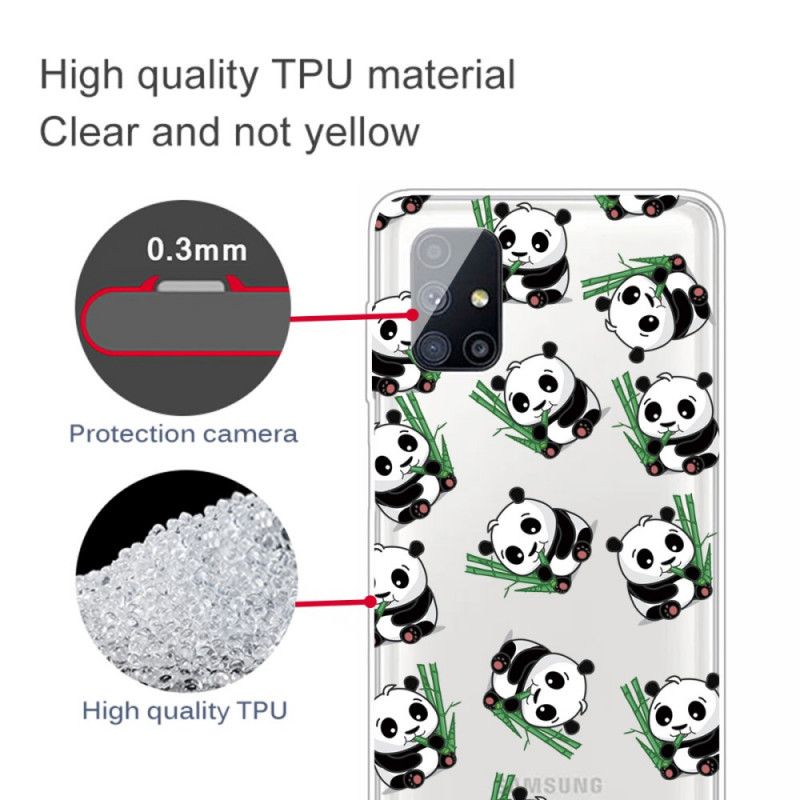 Coque Samsung Galaxy M51 Petits Pandas