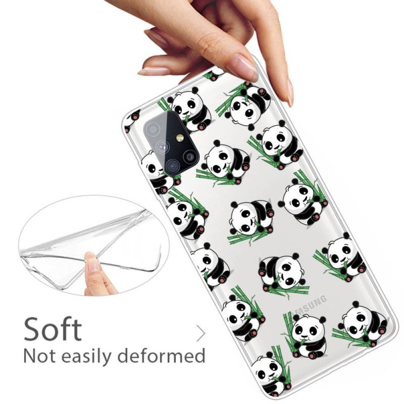 Coque Samsung Galaxy M51 Petits Pandas