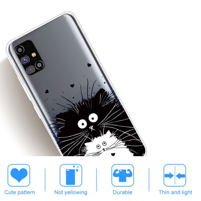 Coque Samsung Galaxy M51 Regarde Les Chats