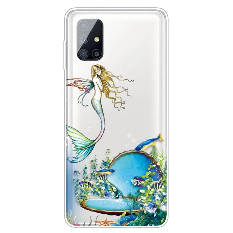 Coque Samsung Galaxy M51 Sirène Bleue