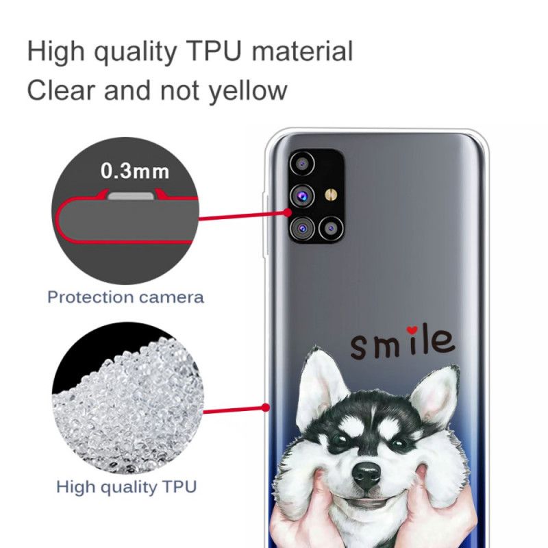 Coque Samsung Galaxy M51 Smile Dog