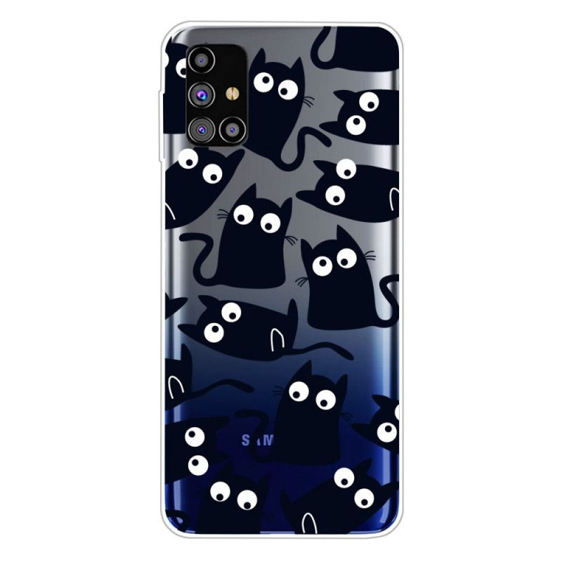 Coque Samsung Galaxy M51 Souris Noires