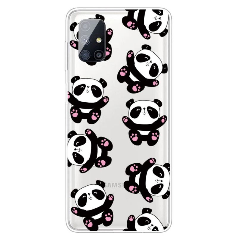 Coque Samsung Galaxy M51 Top Pandas Fun