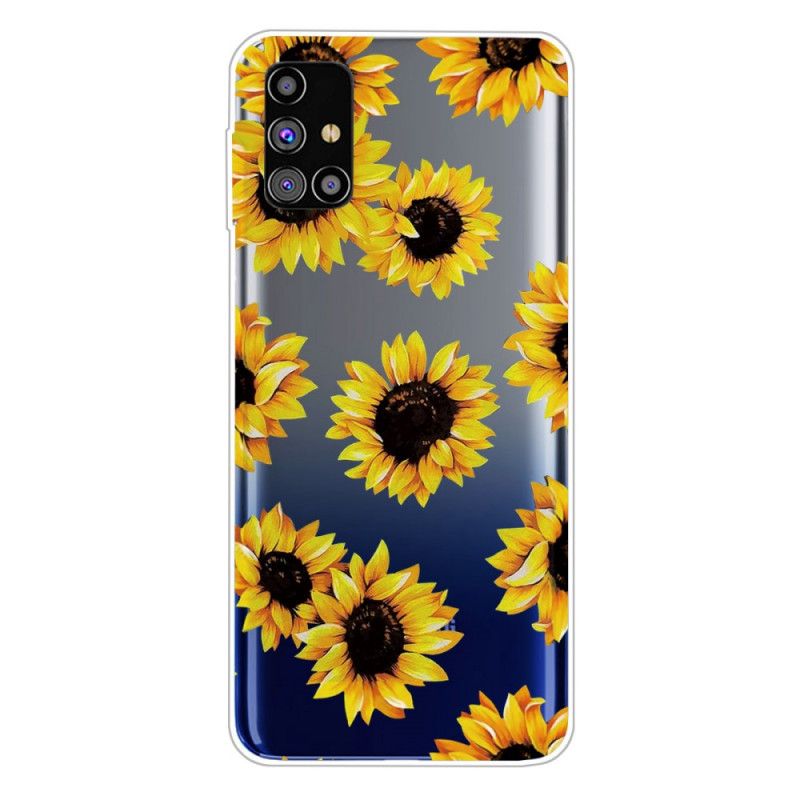 Coque Samsung Galaxy M51 Tournesols