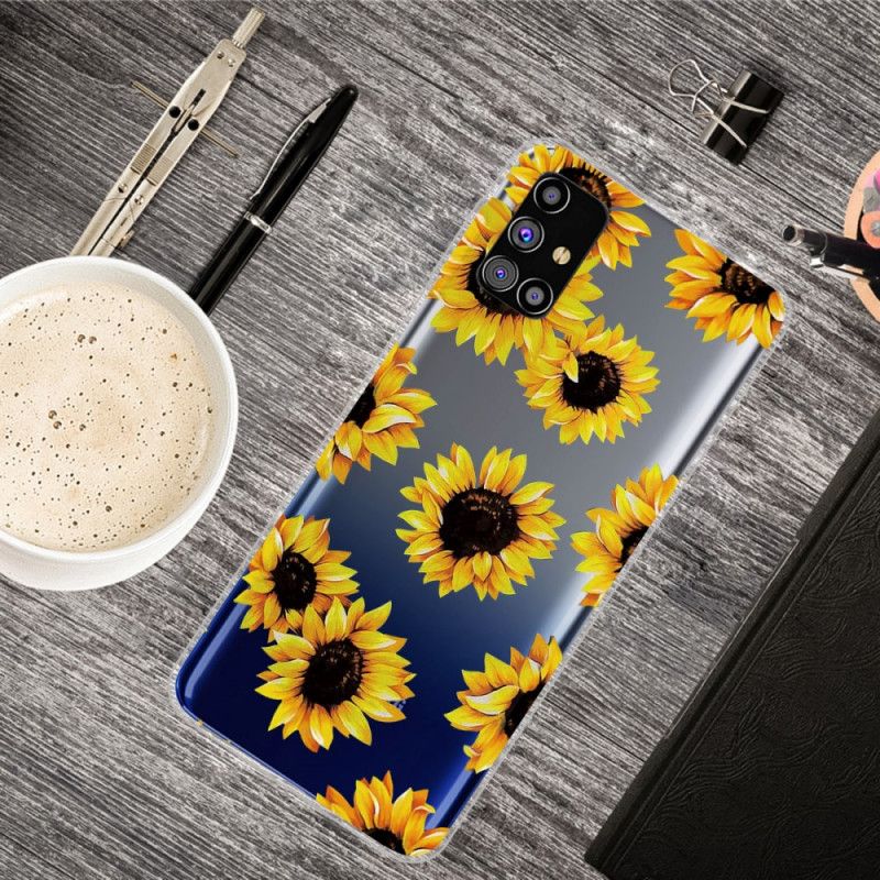 Coque Samsung Galaxy M51 Tournesols