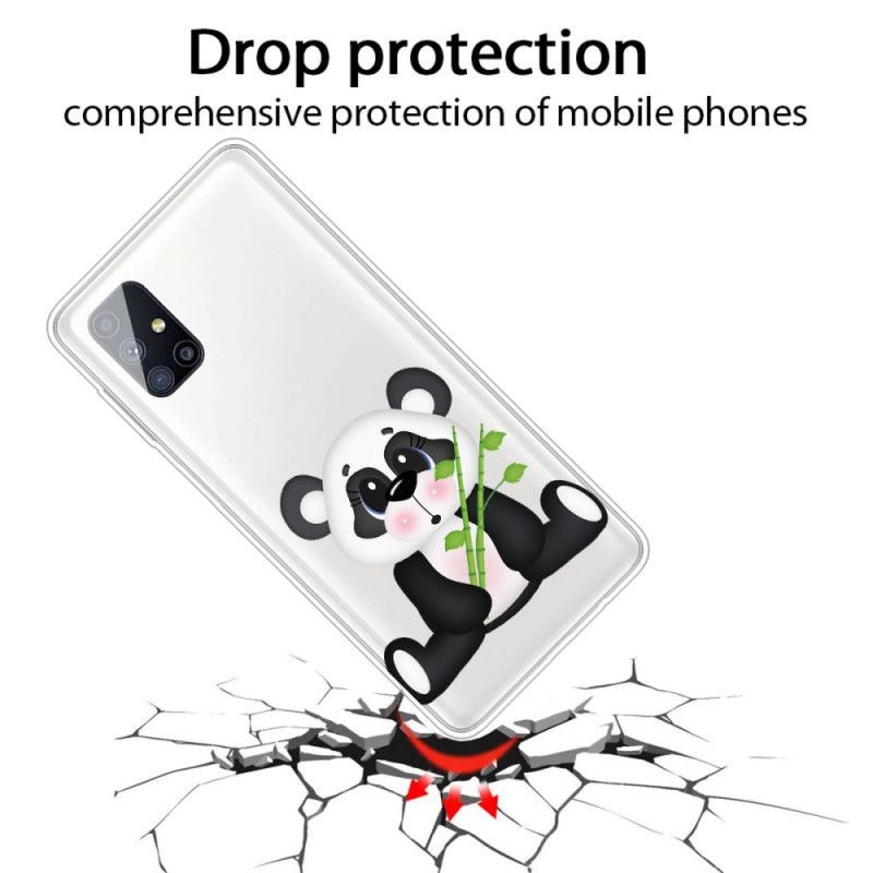 Coque Samsung Galaxy M51 Transparente Panda Triste