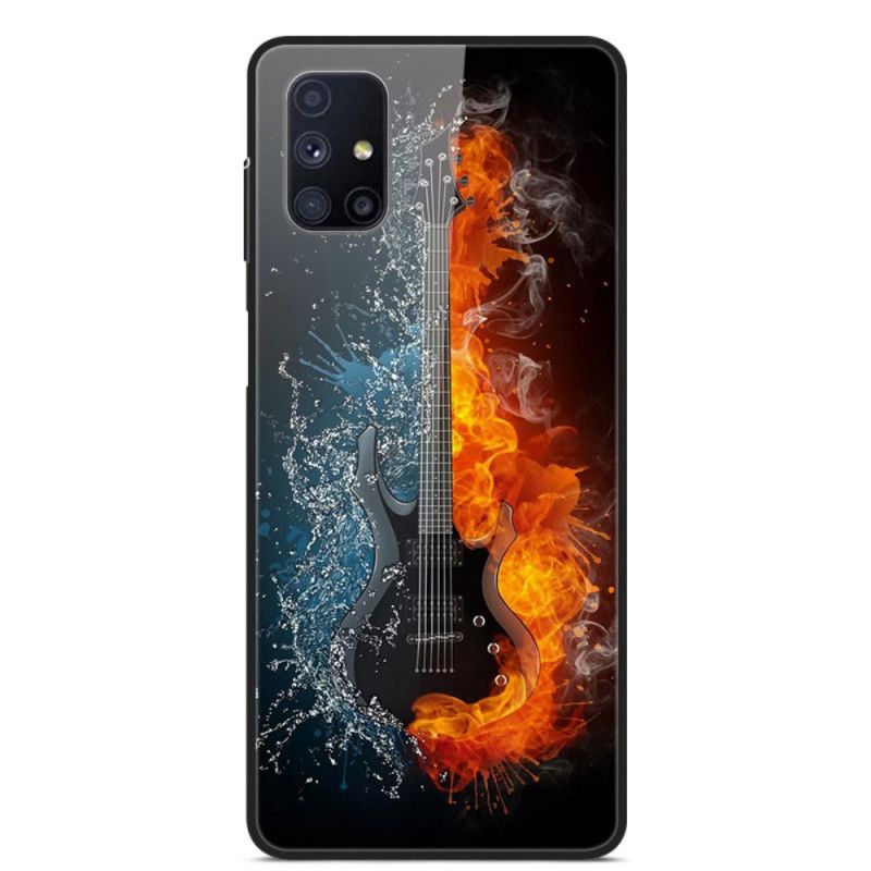 Coque Samsung Galaxy M51 Verre Trempé Guitare