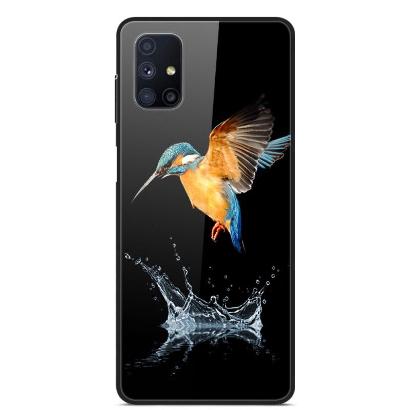 Coque Samsung Galaxy M51 Verre Trempé Oiseau Couronne