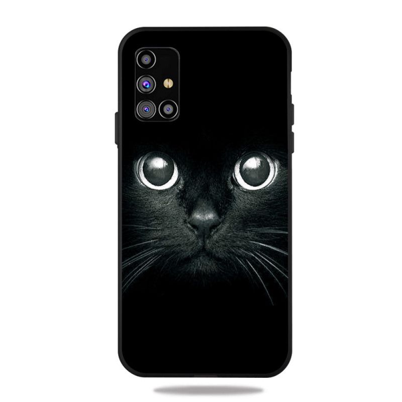 Coque Samsung Galaxy M51 Yeux De Chat