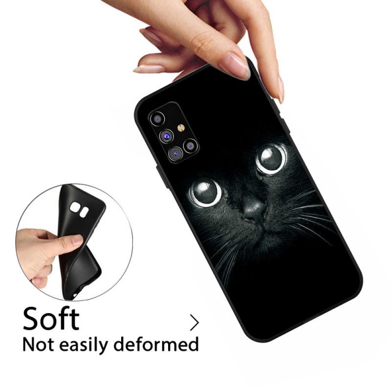 Coque Samsung Galaxy M51 Yeux De Chat